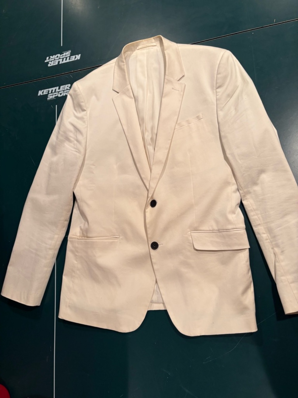 RW&CO. Cream Two-Button Men's Blazer